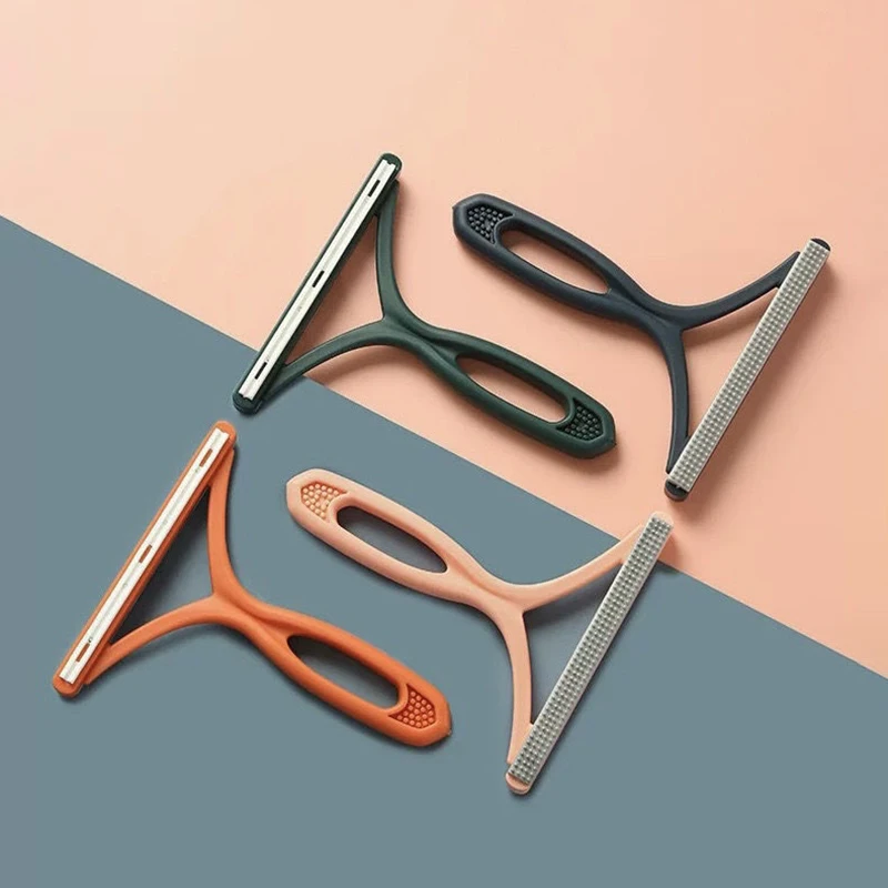 Двусторонняя щетка для удаления ворса с шерсти домашних животных скребка