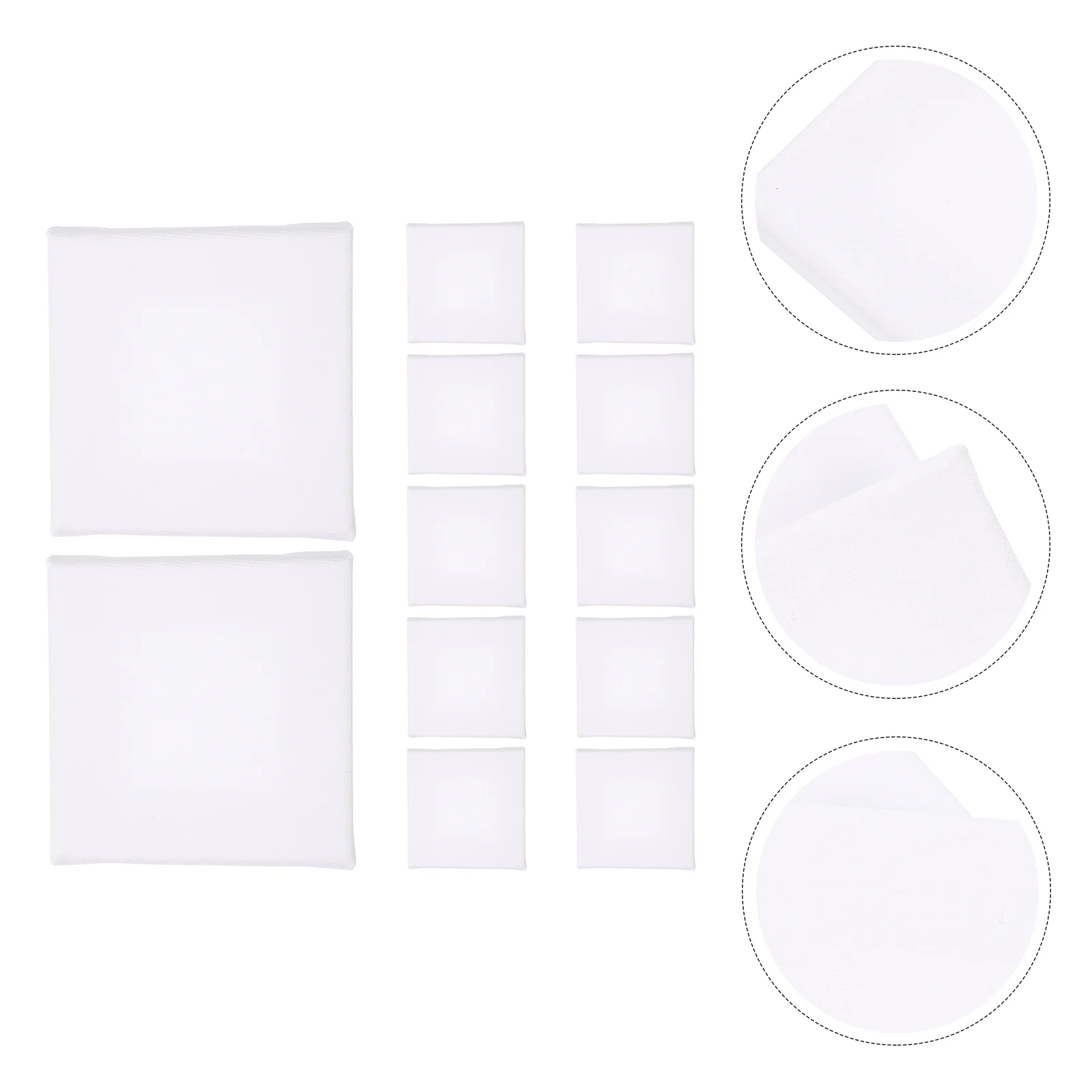 

12 шт., деревянные квадратные холщовые рамы