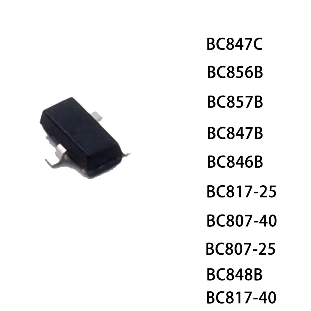 100PCS BC847B BC807-16 BC847A BC847C BC848B BC856B BC857B BC807-25 BC807-40 BC817-16 BC846BSOT23 Бесплатная доставка