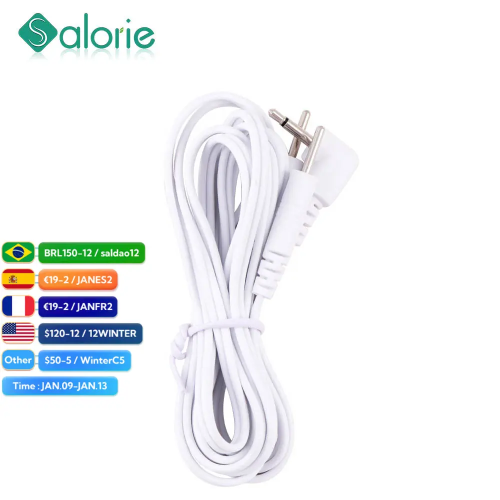 

2,5 мм 2-контактный кабель соединительный провод для десятков/EMS электронный стимулятор нервных мышц Массажер для тела цифровая терапевтичес...