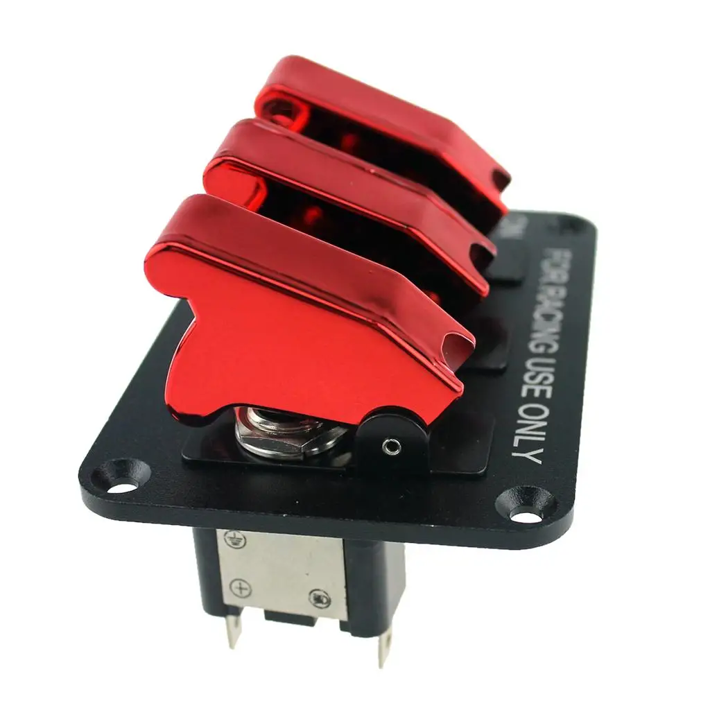 

Marine 3 Gang LED Rockers Engine Start Switch Ignition Toggle