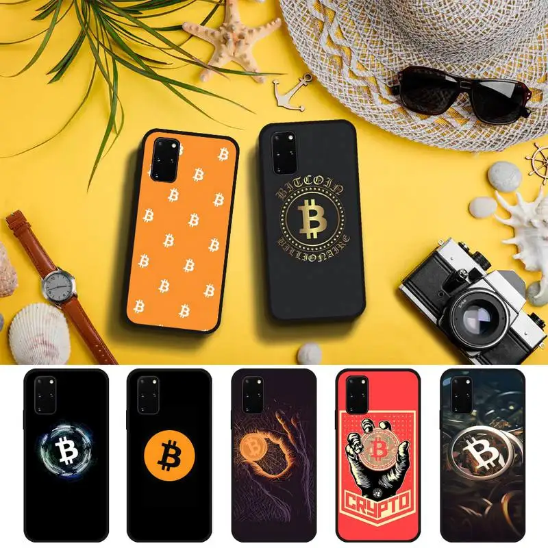 

currency Bitcoin BTC Phone Case For Samsung S7 Edge S20 Fe Lite S21 S30 Ultra S8 S9 S10 E Plus fundas shell cover