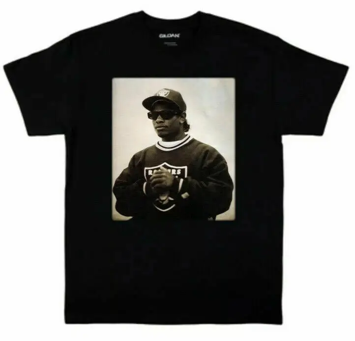 Eazy E солнечные очки Compton BW фото футболка Забавный Черный винтажный подарок для