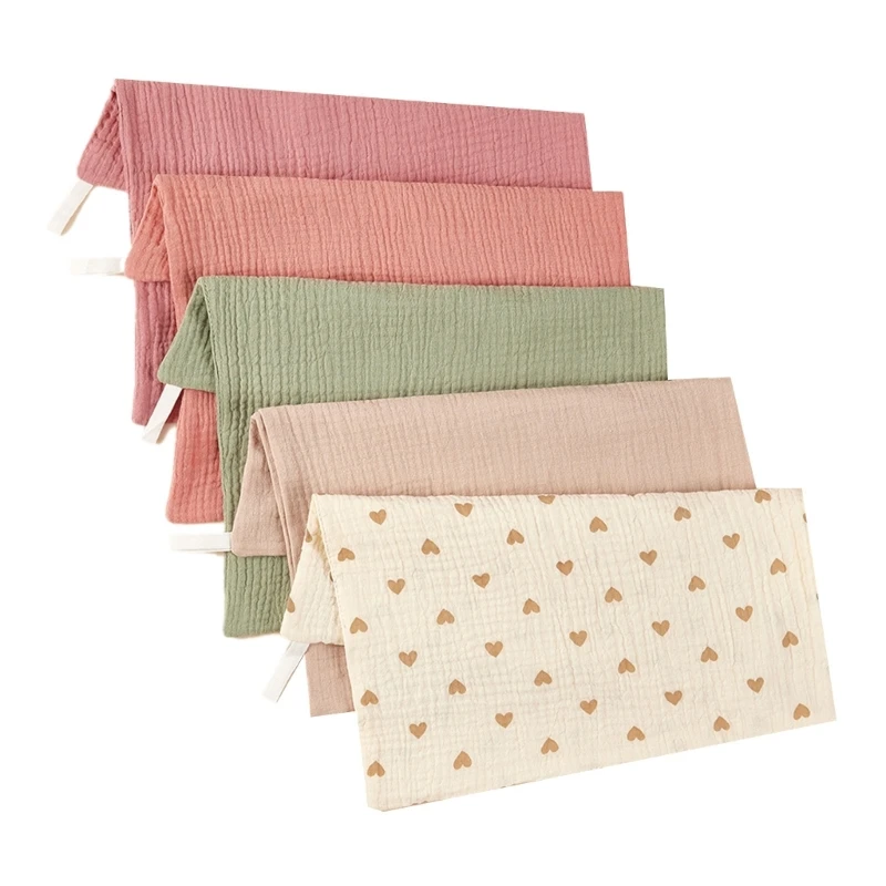 

5PCS Newborn Muslin Sweat Wipe Cloth Baby Boy Girl Face Towel Breathable Bandana