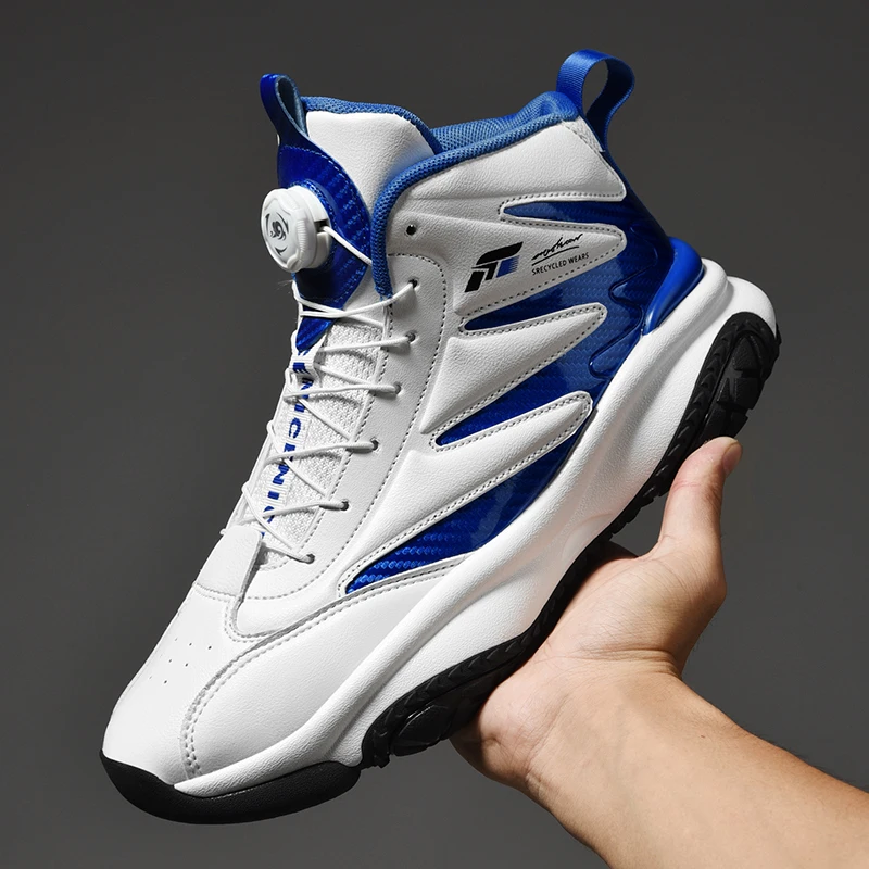 

High-top new tide men's light luxury sports basketball shoes men's basketball shoes non-slip wear training basketball shoes