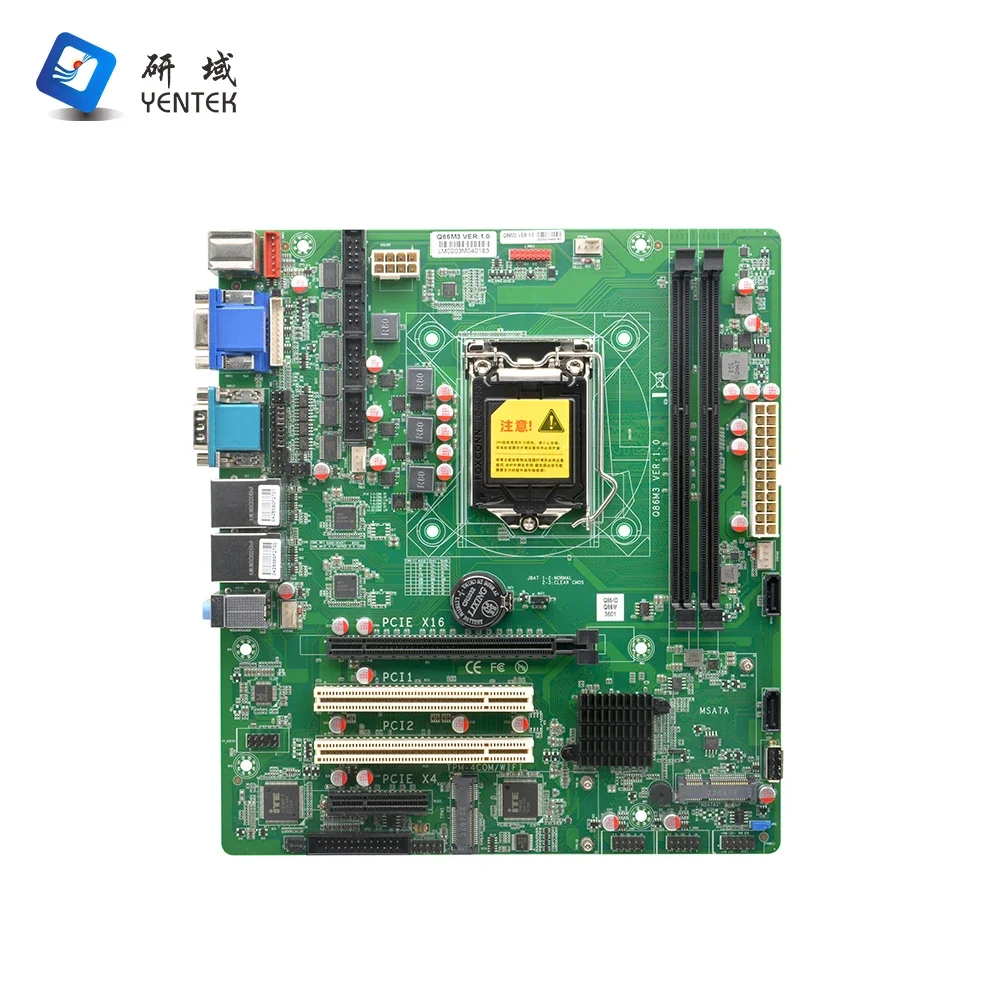 Фото Новая промышленная материнская плата ATX Q85 LGA1150 с гарантией 3 года, поддержкой процессоров I3, I5, I7, 2 DDR3, HD VGA, 2 LAN, 11 USB, PCIE, совместимая с Win10 и Linux. №3
