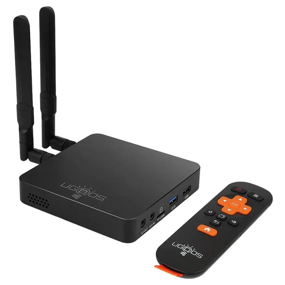 

UGOOS AM6B Plus Amlogic S922X-J 4GB/32GB Android 9.0 4K TV BOX Wake Up on LAN with 2.4G+5G MIMO WIFI 1000M LAN Bluetooth 5.0 HDM