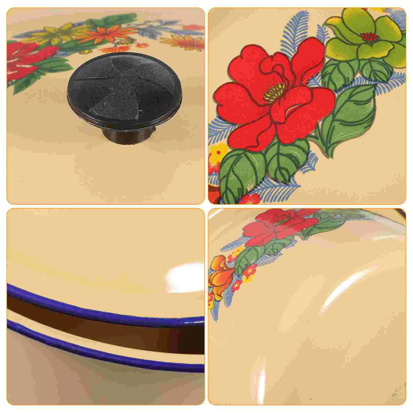 Винтажная миска для смешивания кухонный поднос хранения лоток мытья с крышкой