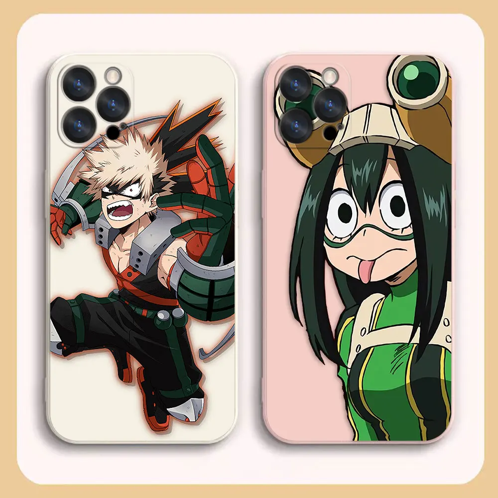 

Phone Case For Apple iPhone 14 13 12 11 Pro XS Max Mini X XR SE 7 8 6 6S Plus Case Funda Shell Anime My Hero Academy