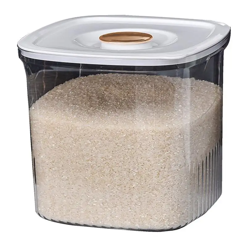 

Бытовые пищевые контейнеры, большой герметичный встроенный контейнер для зерна, контейнер для хранения риса с крышкой, контейнер для хранения пищевых продуктов