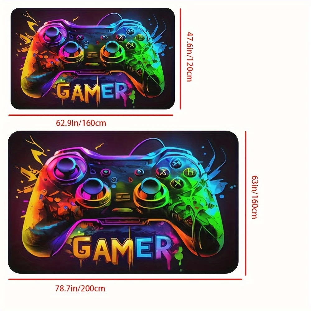 1 шт. игровой коврик для консоли удобный фланелевый напольный машинной стирки