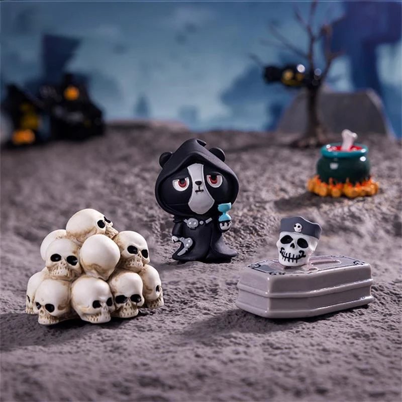 Креативный Хэллоуин ужас скелет гроб микро Ландшафтные украшения фотореквизит