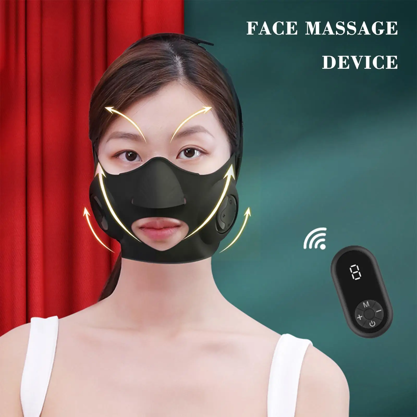

EMS V Shape Face Lifting Massager Face Slimming Mask Wrinkle Lift Tool Reduce Up Beauty Belt Face Double Chin Anti Cheek T8C7