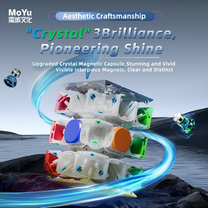 Фото MoYu Weilong V11 20M Maglev Ball-Core UV 3X3 Magic Cube Weilong V11 Магнитный куб WRM V11 Cubo Puzzle Toys Magico Puzzle №4