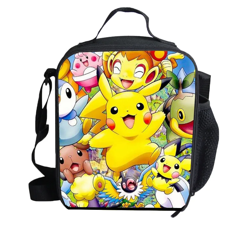 Pаспродажа Мультяшные Аниме Покемон Пикачу Детские Изолированные сумки для обеда парусиновая Термосумка с принтом бэнто сумка студенческая сумка для...