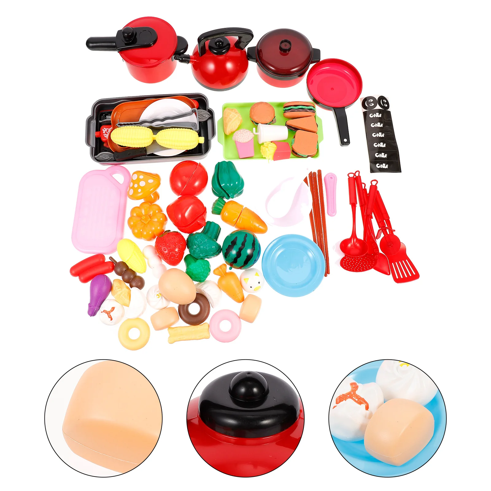 

Kitchen Play Cookingset Kids Pretend Funnyplaying Role Simulation Educational Imitation Utensil Cutting Utensils Kitchenware