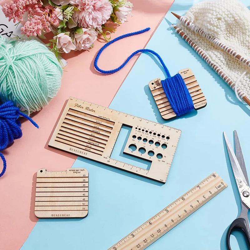 Измеритель и линейка для спиннинга набор инструментов вязания 3 вида