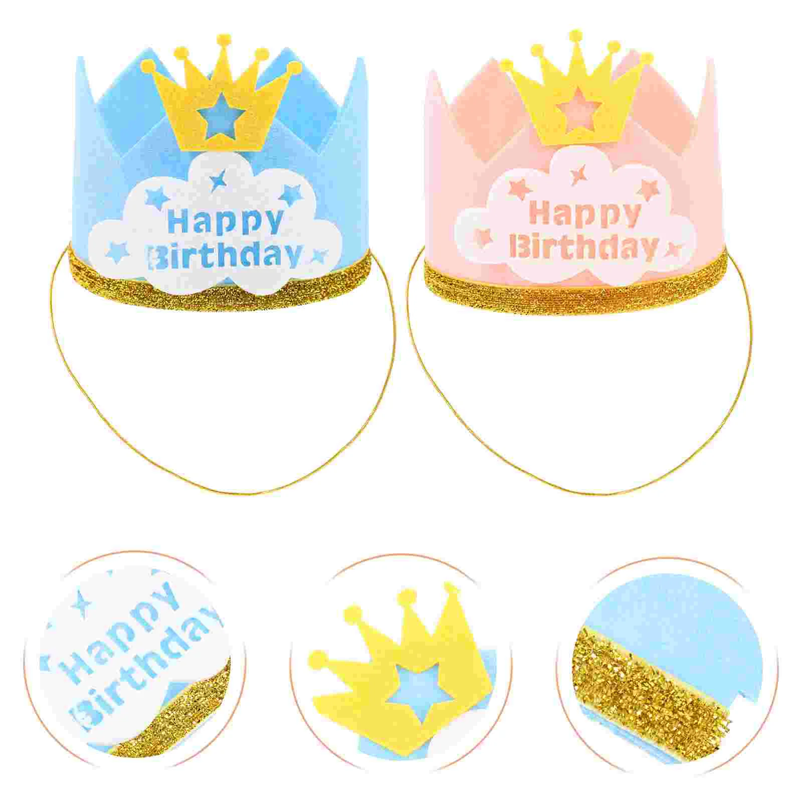 

Birthday Party Hathats Kids Happy Capsuppliescloth Paper Cone Kid Classroom Decoration Bridal Costume Baby Tiara Celebration