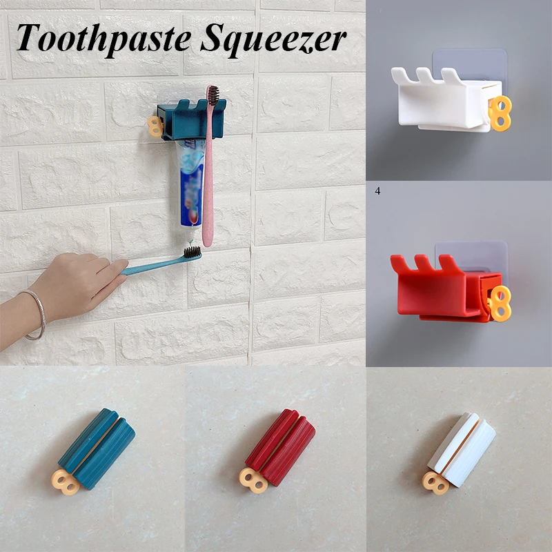 

Multifunction Toothpaste Tube Squeezer Manual Squeezer Toothpaste Facial Cleanser Squeezer Clip-on Extruder Bathroom Supplies