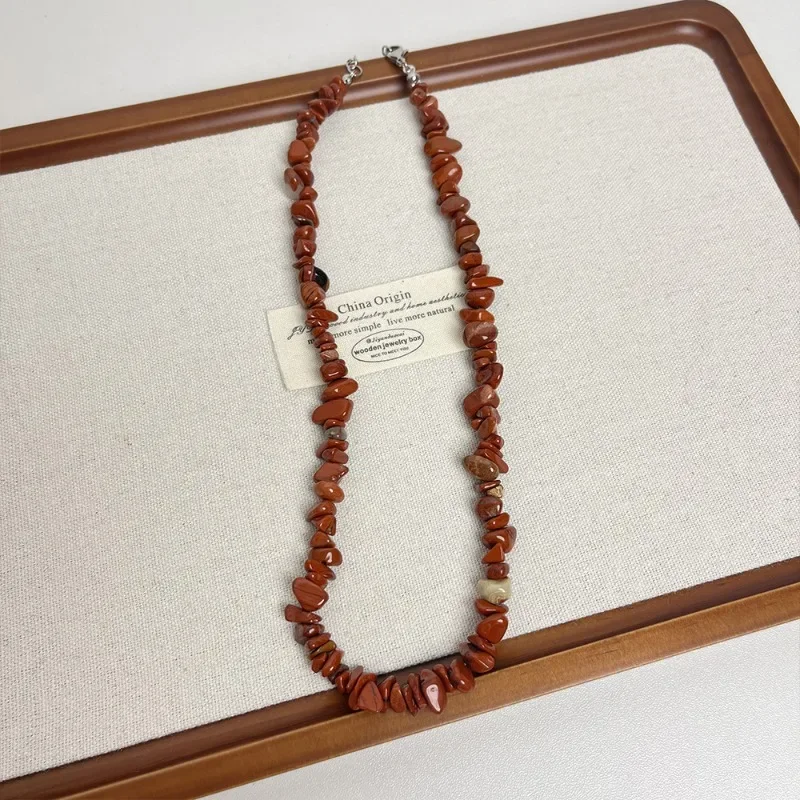 Draweye нерегулярные ожерелья из натуральных камней для женщин в этническом стиле