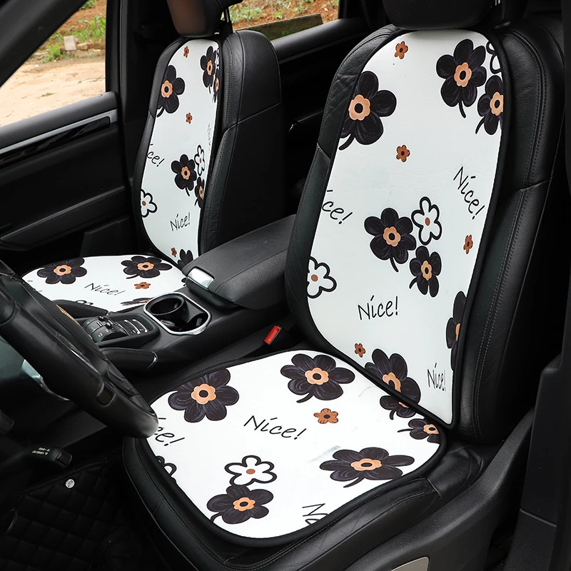 Car Seat Cover Creative Flower Ice Silk Breathable Cool Cushion Accessories Interior Woman For Volkswagen Hyundai i30 Peugeot Car Seat Cover Creative Flower Ice Silk Breathable Cool Cushion Accessories Interior Woman For Volkswagen Hyundai i30 Peugeot