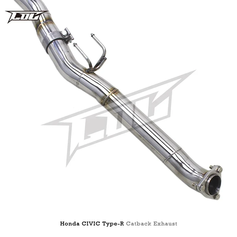 Boska ss304 Catback Глушители выхлопной системы Escape ForType R/Type-R 2.0T 2017-2023 Гоночная выхлопная