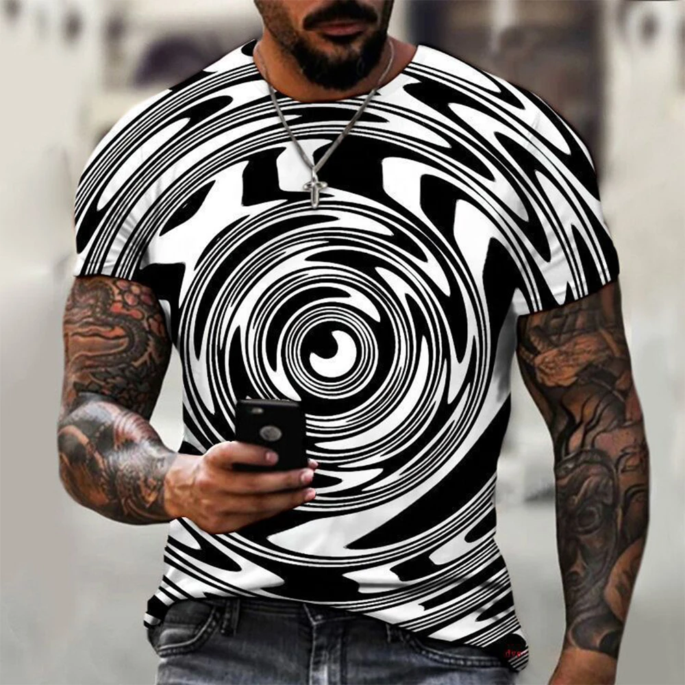 

Clothes Mens Tops 3D Digital Casual Gym Crew Neck Free Shipping Harajuku Oversized Printed Short Sleeve Female