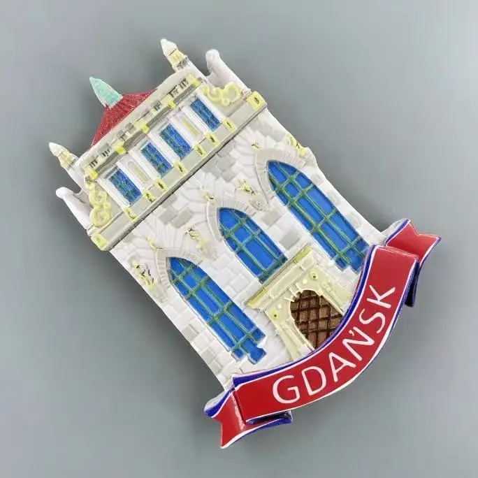 Фото Gdansk, Польша Туризм Мемориал Творческий городской ориентир Кинмен Домашний декор Магнит Наклейка на холодильник Подарок №3