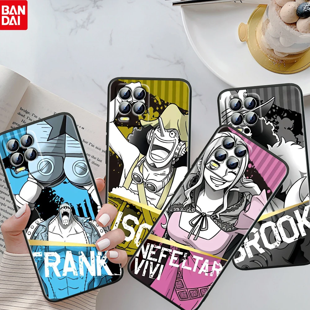 

Cute Anime ONE PIECE Luffy For OPPO Realme GT Neo Master Edition 9i 8 7 Pro C21S Narzo 30 5G Fundas Soft Black Phone Case Coque