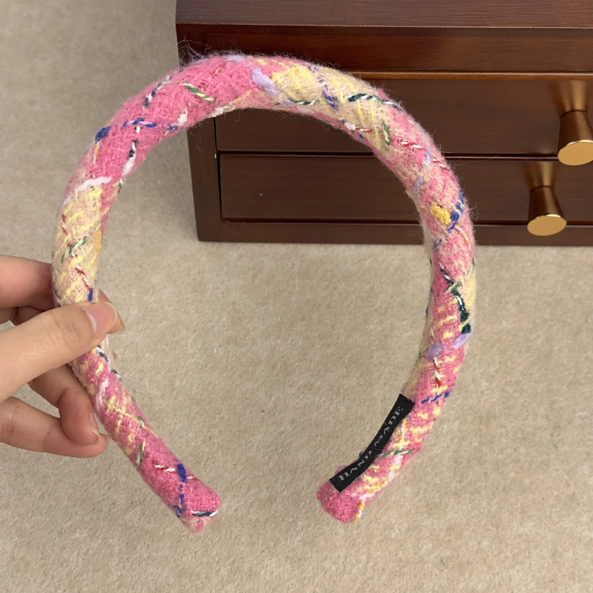 Богемные цветные женские повязки на голову с подкладкой из шерсти