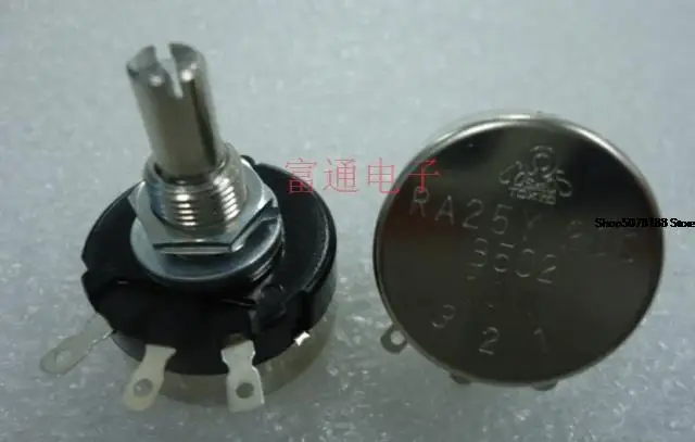 

Authentic Wire-Wound Potentiometer RA25Y-20S-B502 B5k 20mm round Shaft