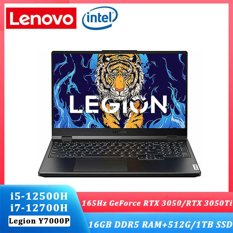 Lenovo Legion Y7000P Gaming Laptop 2022 New e-sports RTX3050Ti intel i7-12700H 16GB RAM 512GB/1TB SSD 2.5K 165Hz Backlit metal