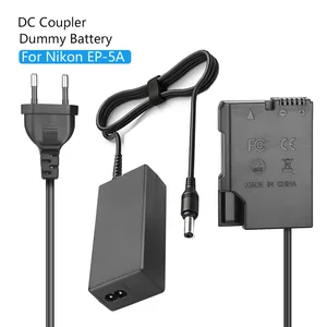 EN-EL14 EN-EL14A EP-5A Dummy Battery AC Power Adapter Kits for Nikon D3100 D3200 D3300 D3400 D3500 D5100 D5200 D5300 D5500 D5600