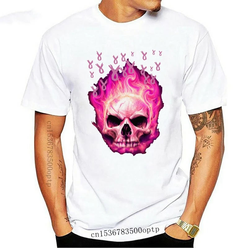 

Nueva camisa de calavera rosa с лентой для мама