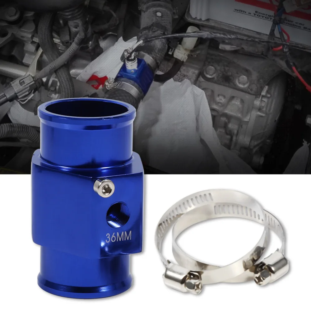 36mm Blue Water Temperature Joint Pipe Temp Sensor Gauge Radiator Hose Adapter New | Автомобили и мотоциклы