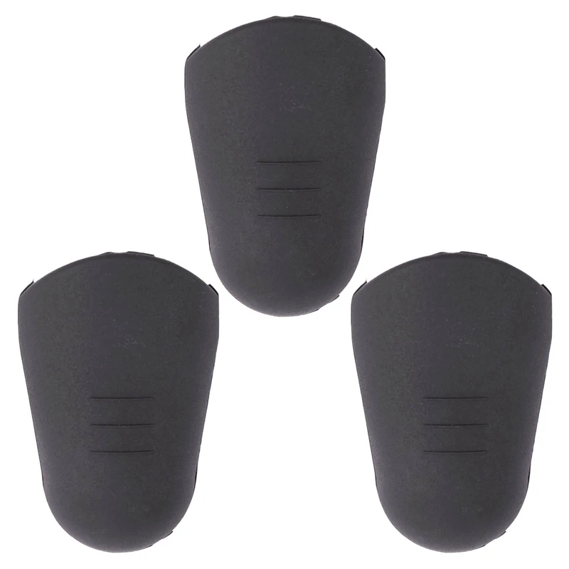 

3X Rubber Clarinet Saxophone Mouthpiece Cap Protect Delicate Tip Black
