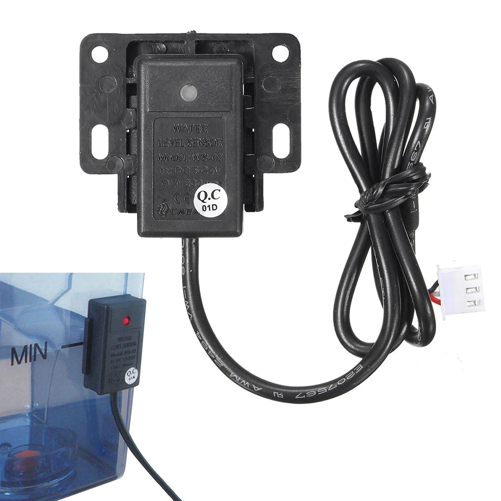 

Бесконтактный Датчик уровня воды, датчик уровня жидкости с боковым креплением, горизонтальный датчик уровня воды, прочный и долговечный да...