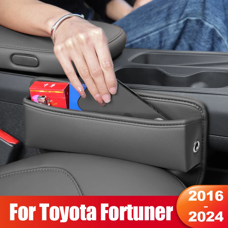 

For Toyota Fortuner 2016 2017 2018 2019 2020 2021 2022 2023 2024 Car Console Side Seat Gap Front Seat Storage Box Accessories