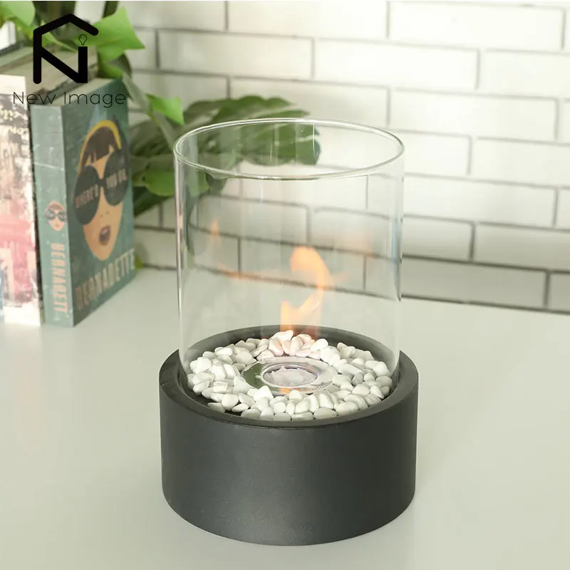 

Portable Bioethanol Fireplace Tabletop Fire Bowl Ethanol Fire Pit Bio Fireplace Indoor Outdoor Home Garden Balcony