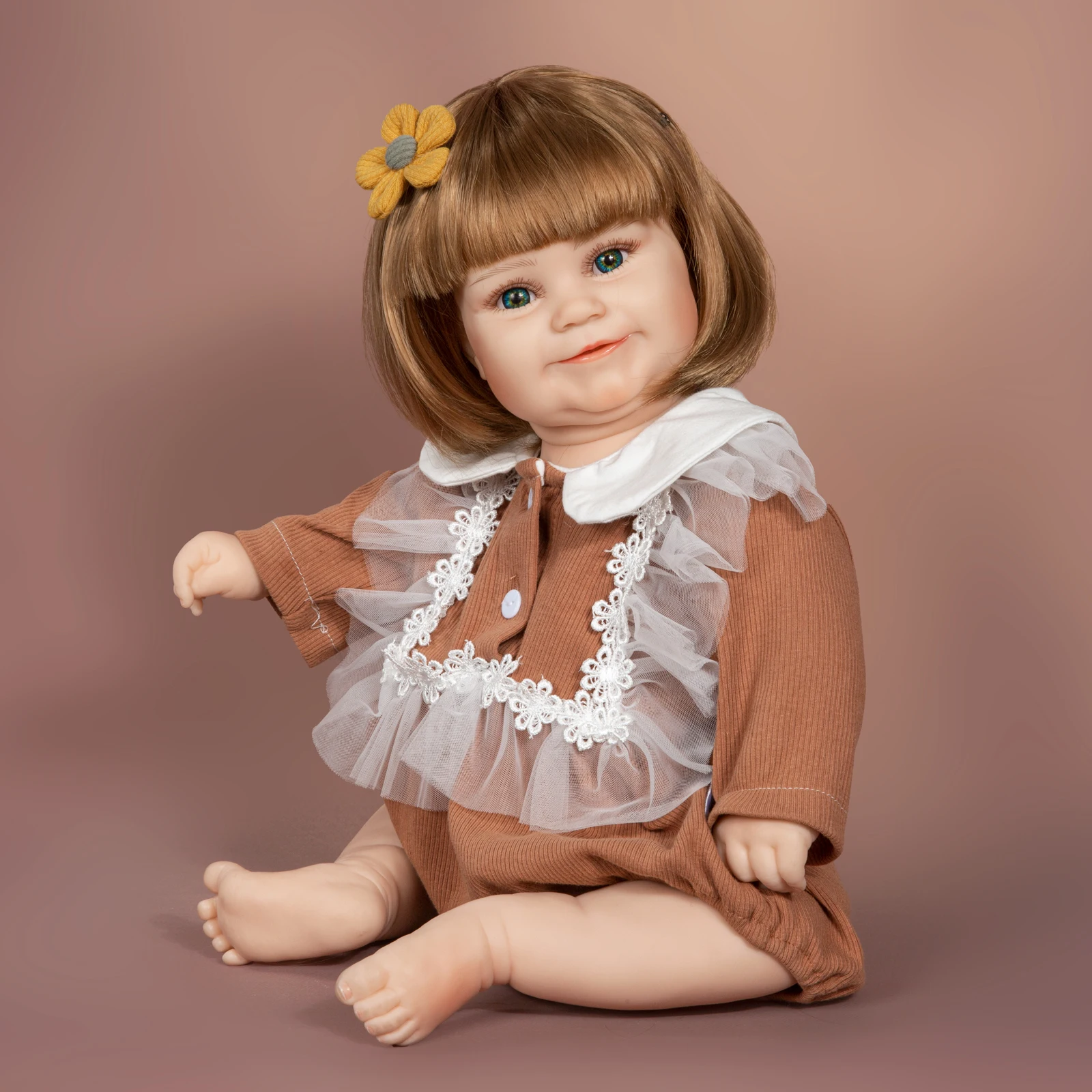 55 см Силиконовые Детские куклы для девочек принцесса Reborn Baby Doll очень мягкие всего