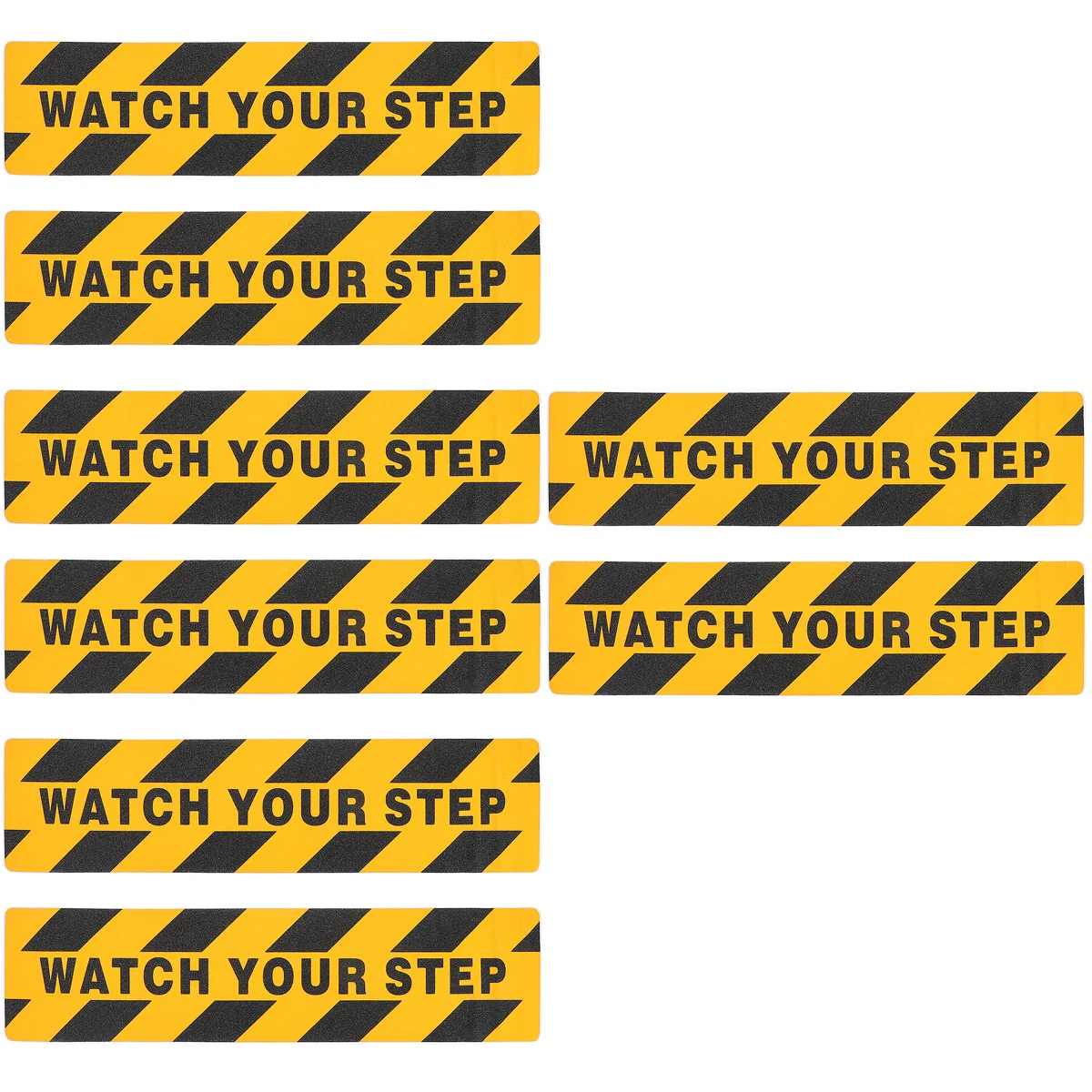 

8 Pcs Warning Sticker Label Stickers Wet Floor Sign Safety Tape Steps Logo Anti- Stairs The Pet Skid Outdoor Caution Decals