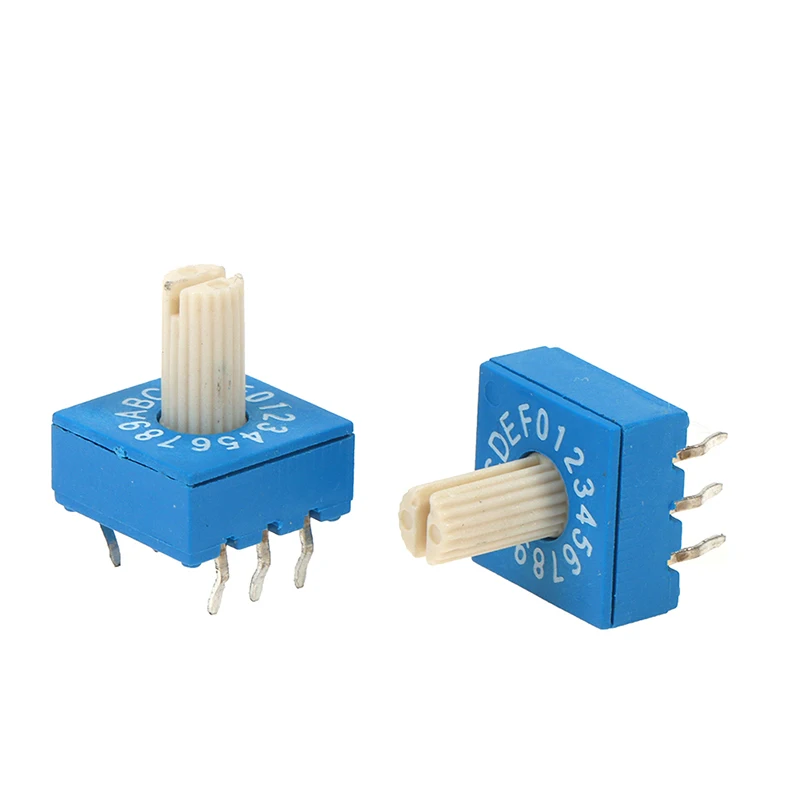 1 шт. 0-F поворотный переключатель кодировщика с ручкой 16-битный 8421C положительный