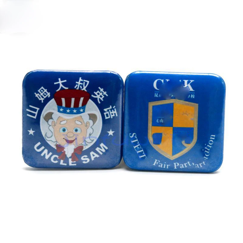 

Square badge DIY handmade 50 sets of blank consumables