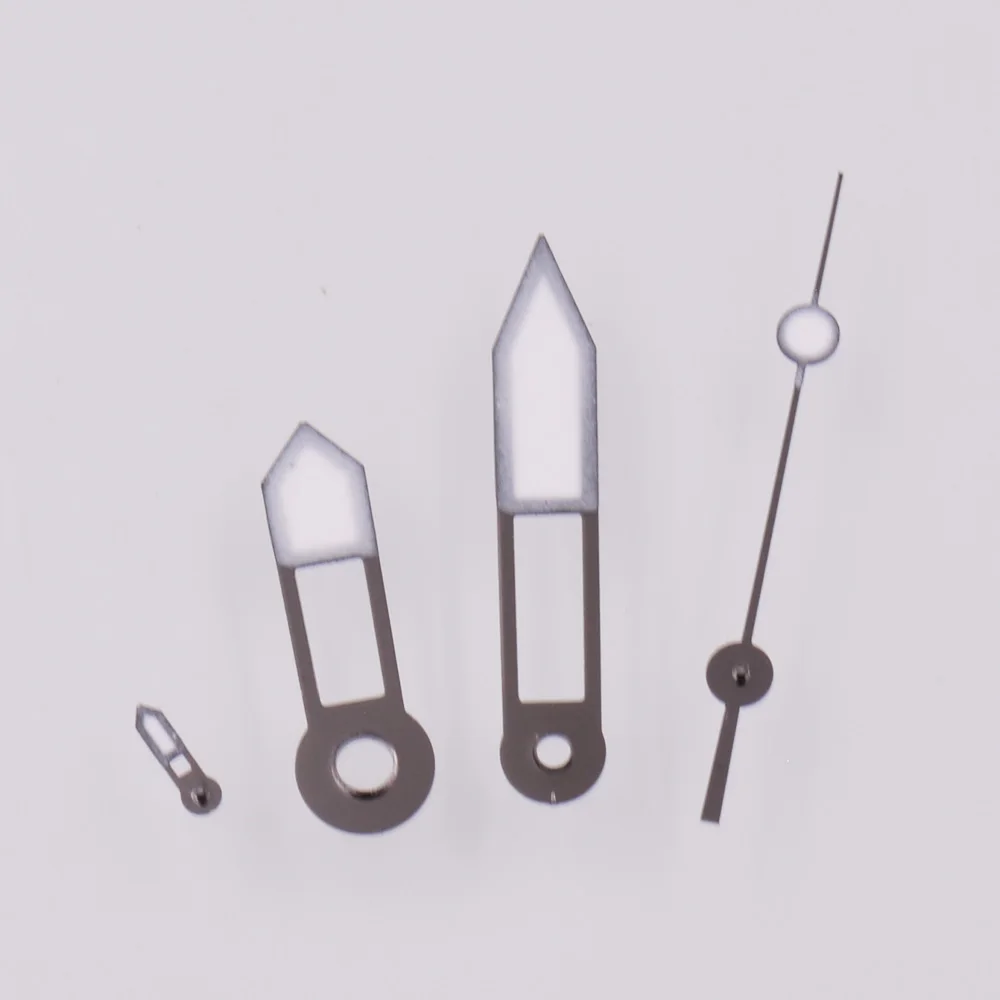 NH39 Цвет пистолета/серебро Стрелки для часов Зеленые светящиеся аксессуары с