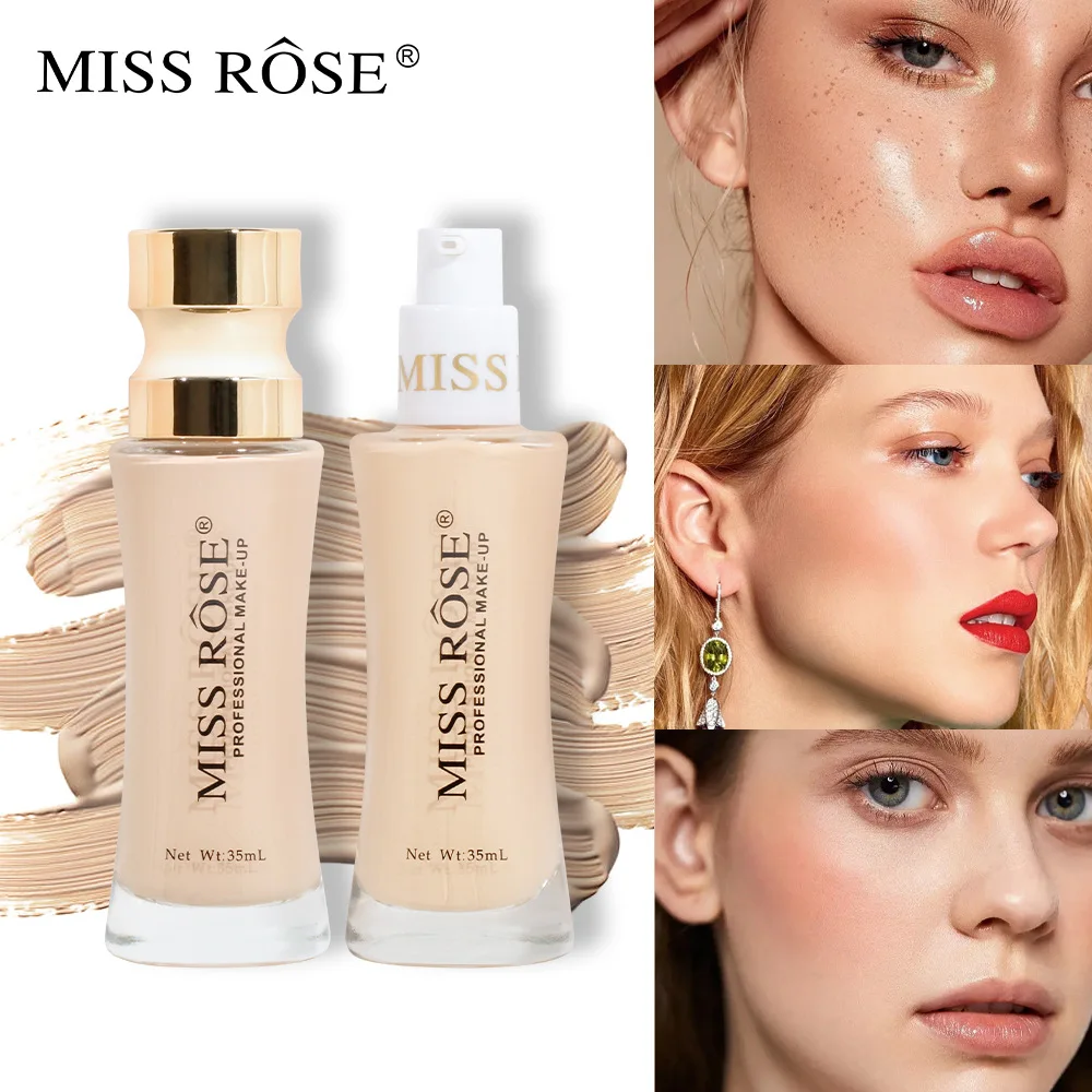 Самая продаваемая основа MISS ROSE Studio Fix Fluid 24 часа дышащая мягкая матовая контроль