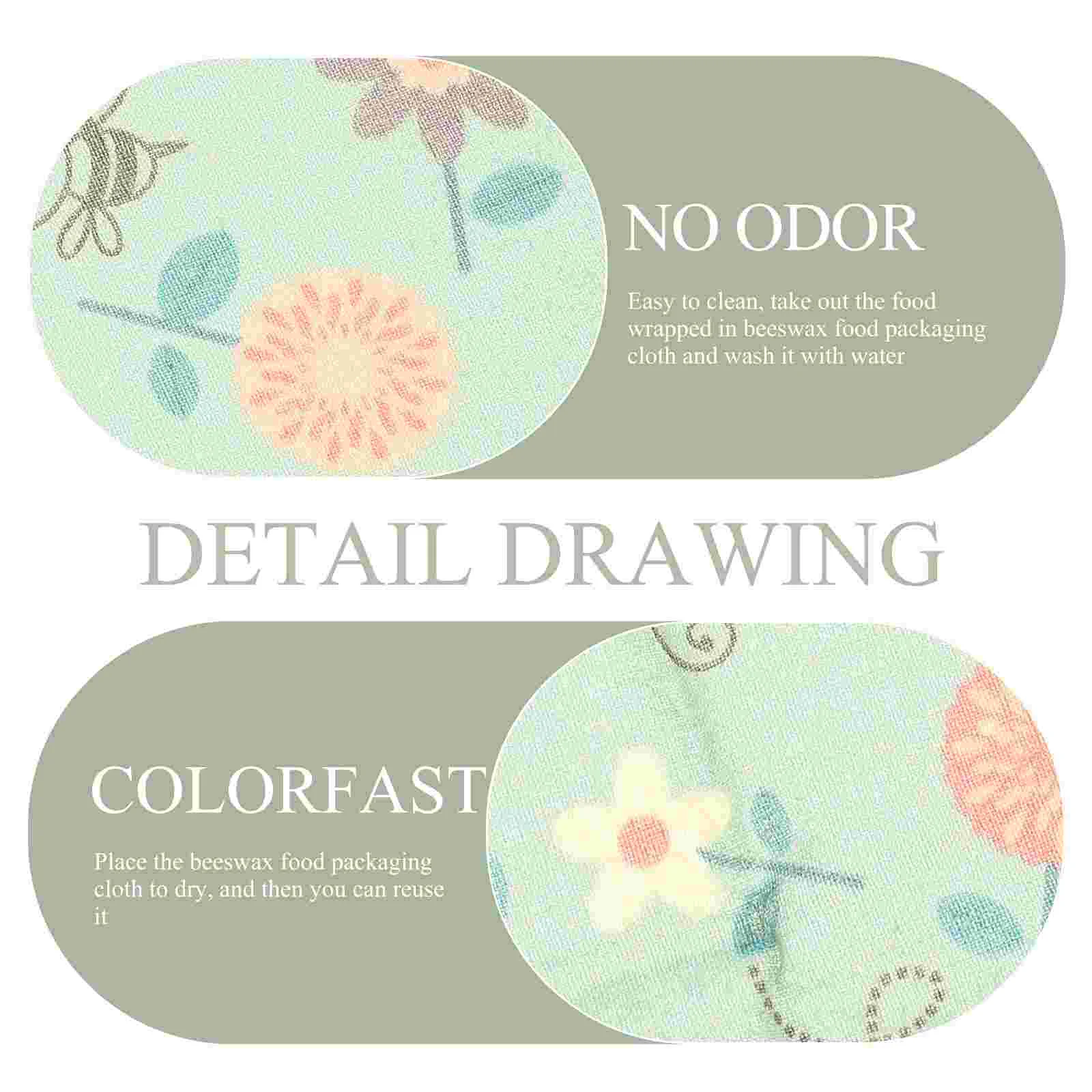 3 шт. обертка из пчелиного воска кухонные принадлежности биоразлагаемые обертки