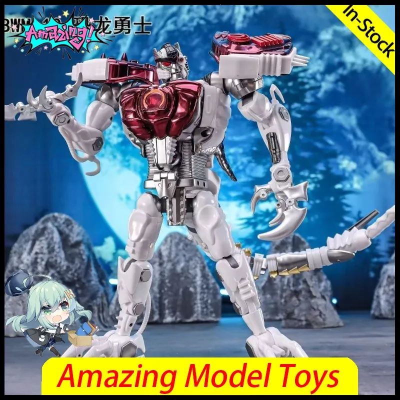 Фото В наличии: Игрушки TransArt Toys BWM-10 BWM10 TA, трансформирующаяся фигурка Динобота METAL Dragon Beast Wars BW, аниме-фигурка, модель, подарки №4