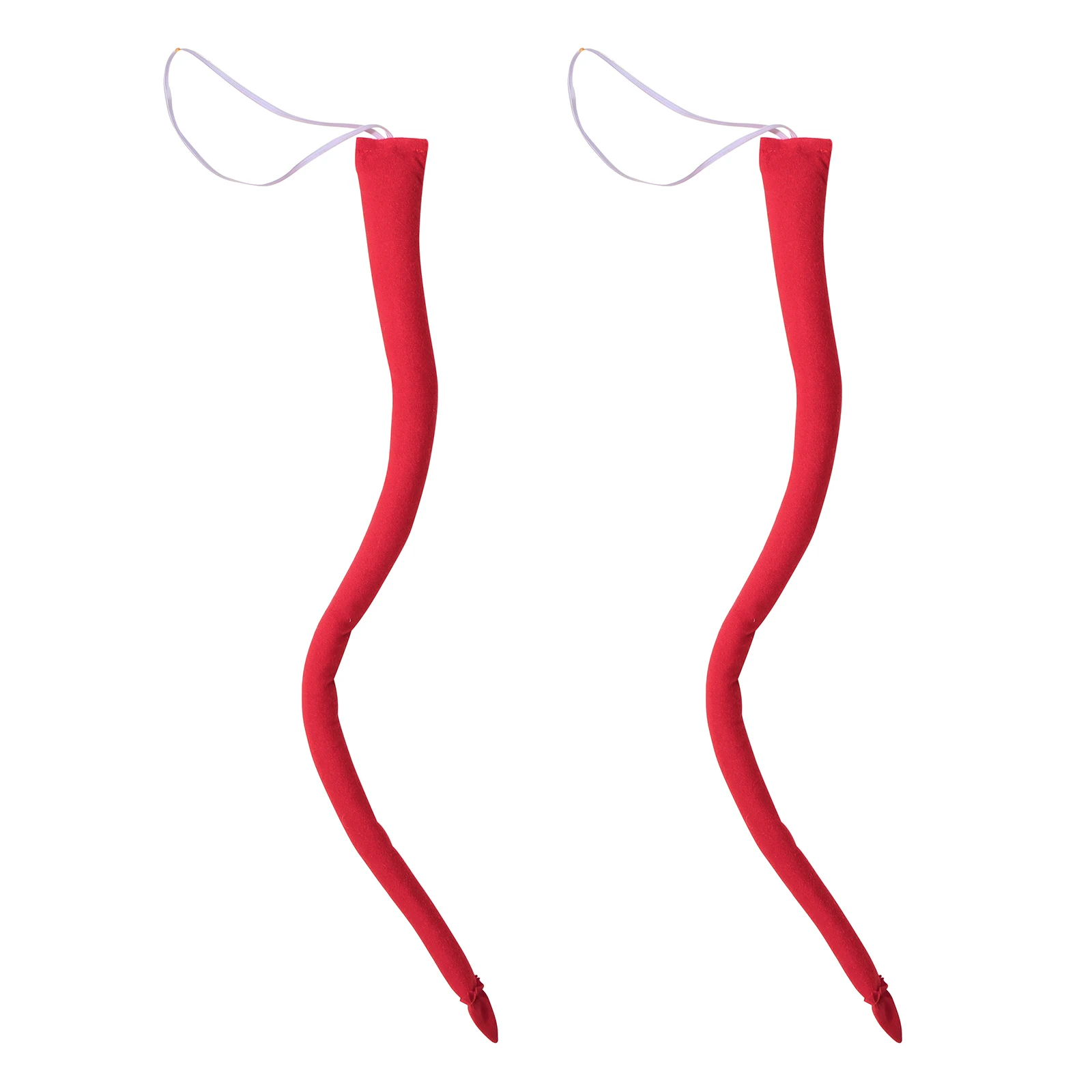 

2Pcs Devil Tails Halloween Cosplay Costume Supplies Long Devil Tails for Fancy Masquerade Party Dress up Stage Performance Props