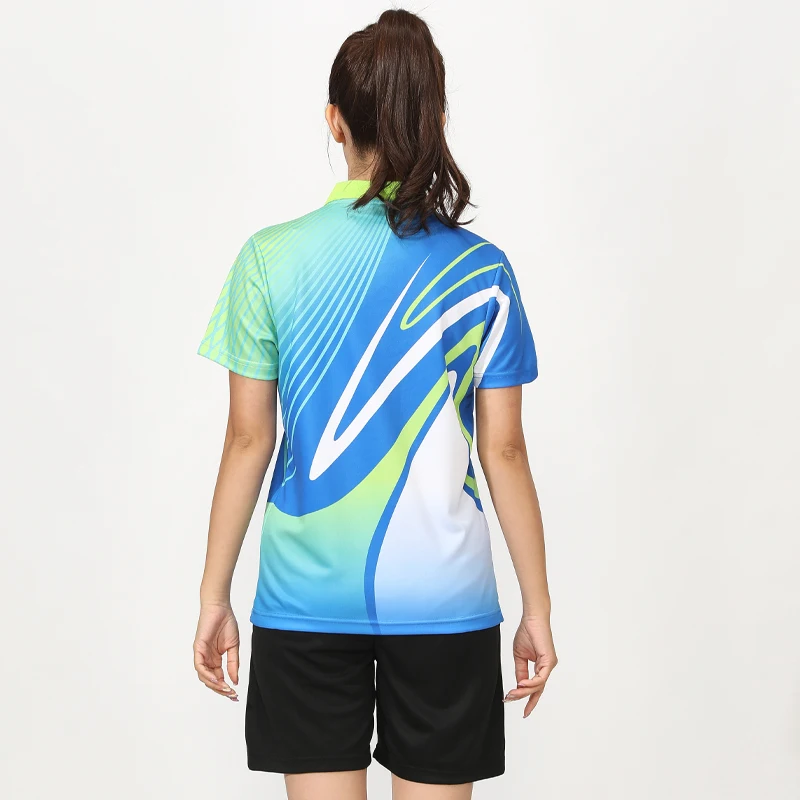 New Badminton Suit Training Women Laple Shirt Running Fast Drying Breathable Shorts Match Table Tennis Customization Suit