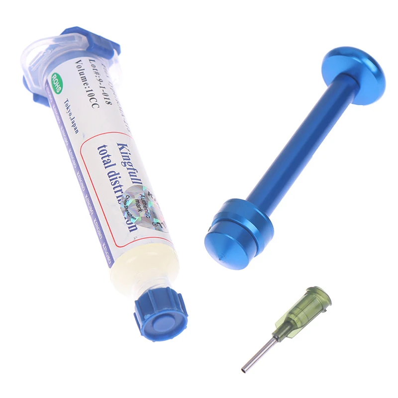 

RMA-218 Flux Paste ECO Friendly No-Clean Rosin Flux Flux Pin Pusher/NC-559 BGA Solder Paste Needle Barrel Welding Oil